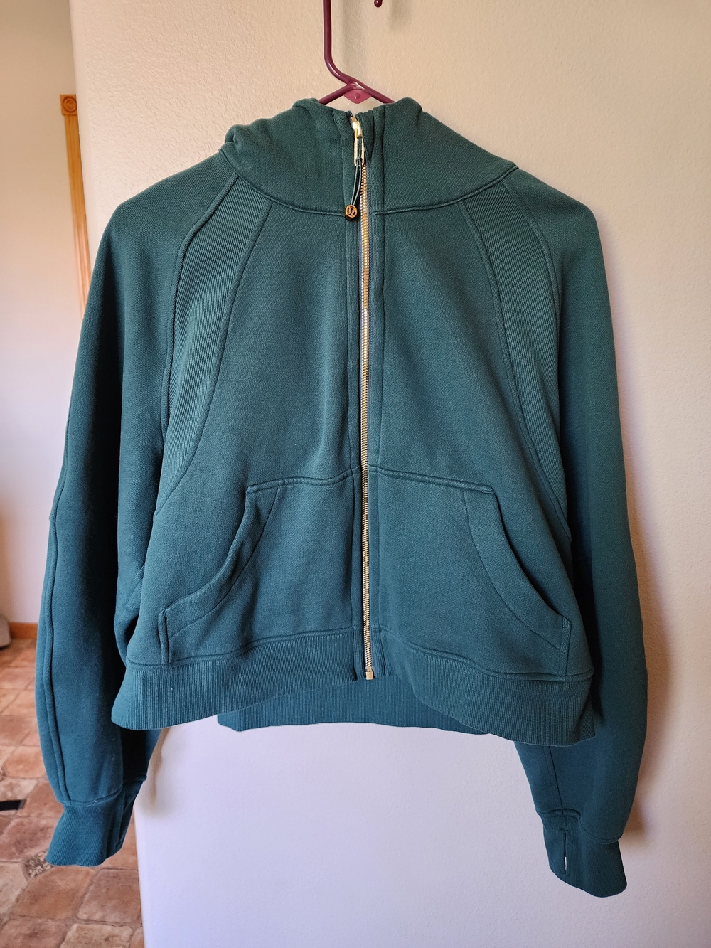 lululemon Storm Teal Scuba Oversized Full-Zip Hoodie - M/L